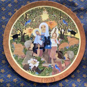 Hedi Keller VTG 1979 "The Adoration" Porcelain Plate - Konigszelt Bavaria